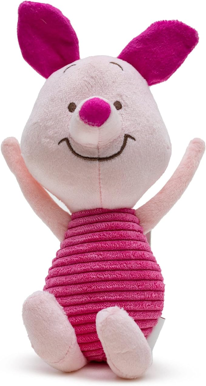 Buckle-Down Disney Dog Toy, Winnie The Pooh Piglet Arms Up Sitting Pose Pet Toy, Plush
