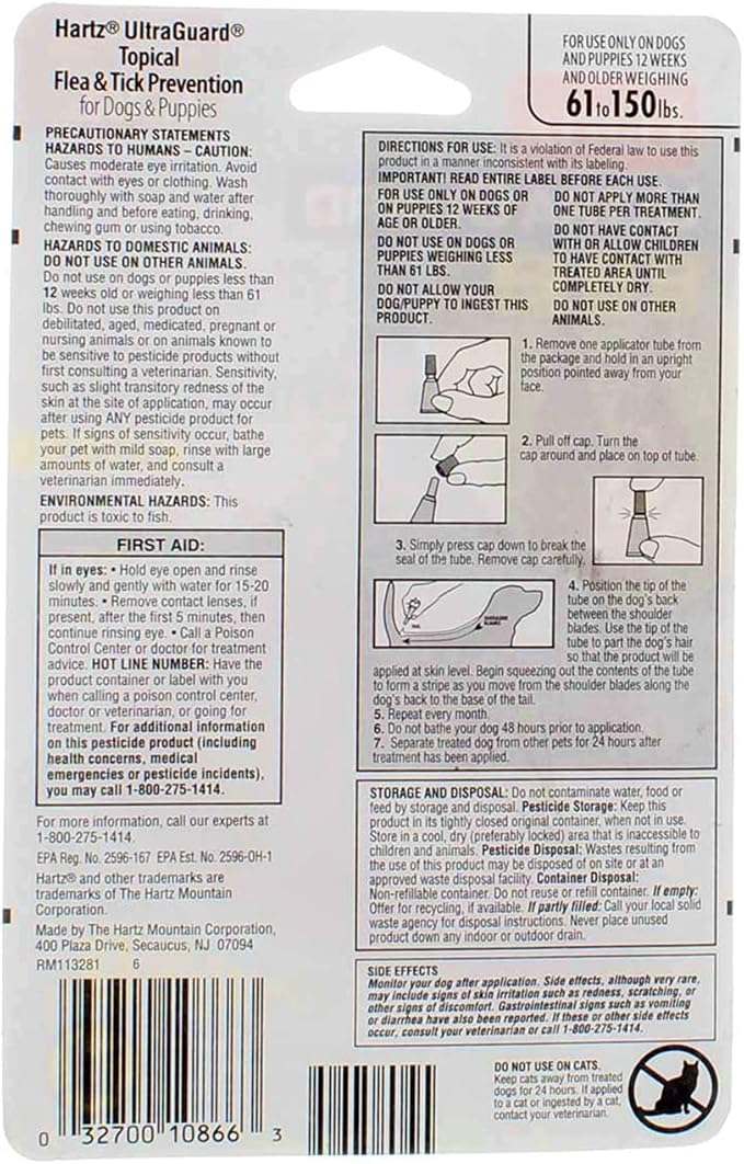 UltraGuard Flea And Tick Treatment Drops For Dogs And Puppies