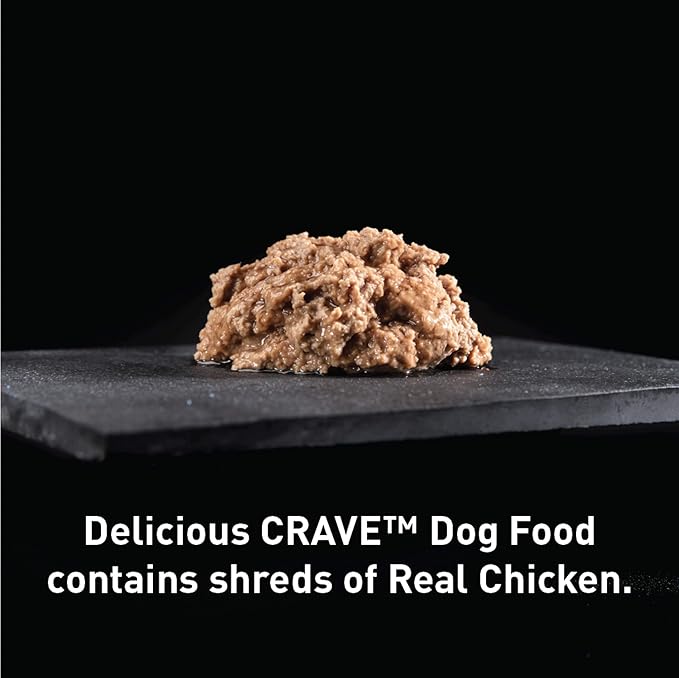 CRAVE Grain Free Adult Canned High Protein Natural Soft Wet Dog Food Turkey Paté, (12) 12.5 oz. Cans