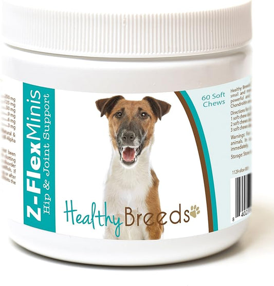 Healthy Breeds Smooth Fox Terrier Z-Flex Minis Hip and Joint Support Soft Chews 60 Count