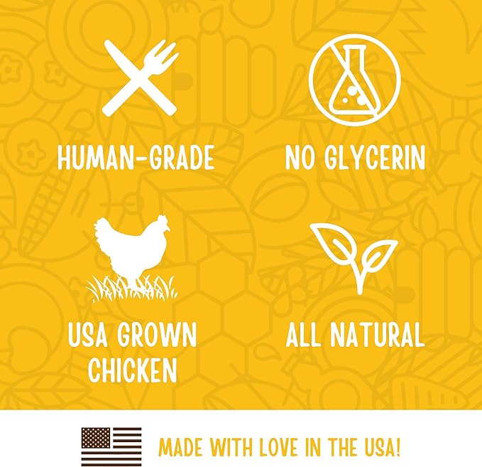 Full Moon Natural Cut Chicken Jerky Healthy All Natural Dog Treats Human Grade Grain Free 12 oz