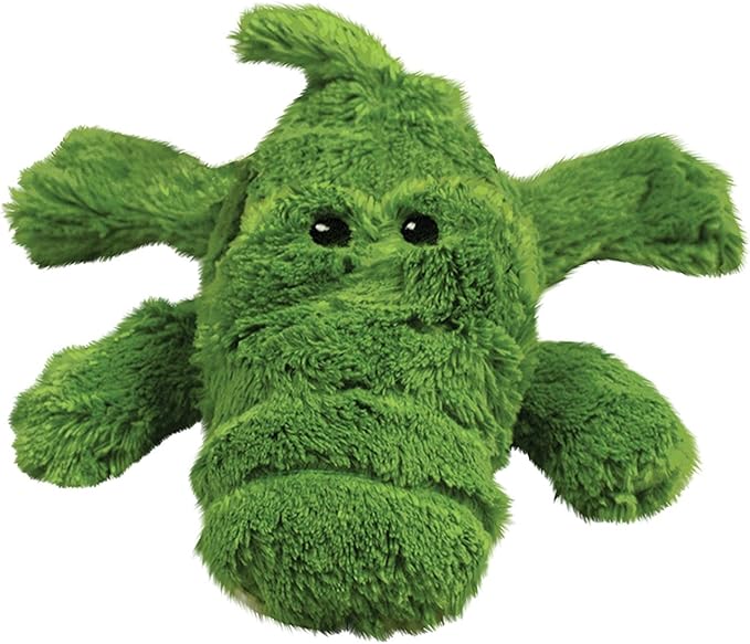 KONG Cozie Ali The Alligator Medium Dog Toy, Green (2 Pack)
