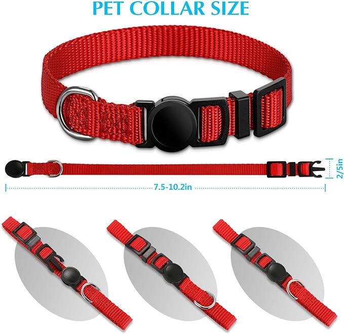 14 PCS Puppy ID Collars Nylon Soft Identification Colorful Adjustable Breakaway Safety Whelping Litter Collars for Pups with Record Keeping Charts 14pcs/Set