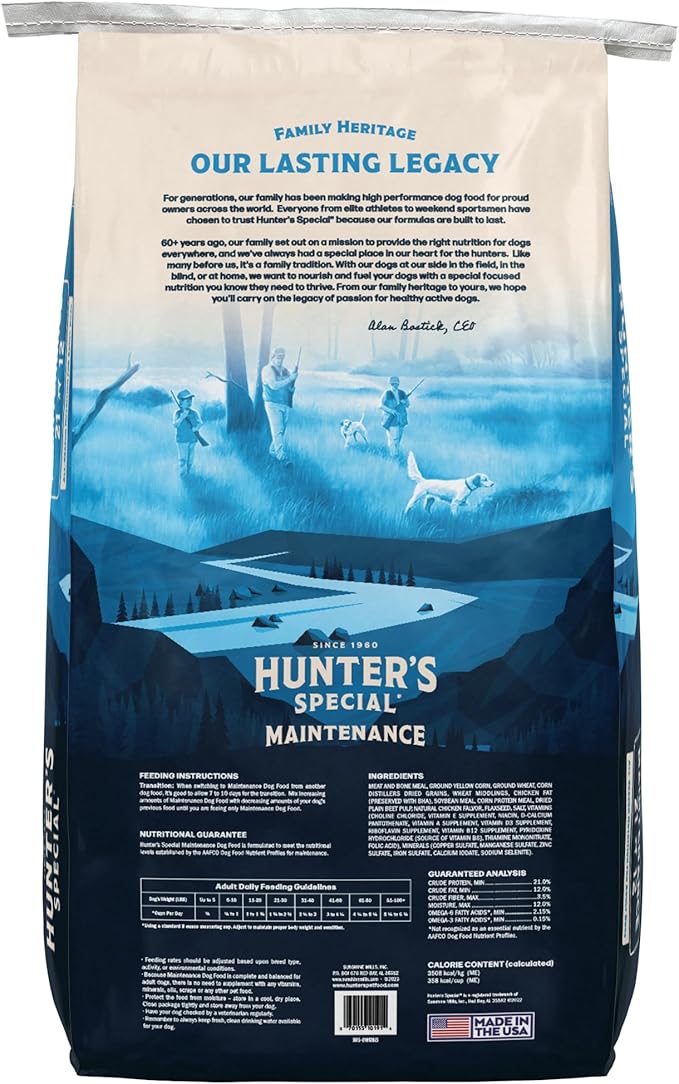 Maintenance Dog Food 21/12 - All-Season Nutrition for Adult Dogs, 40 lbs.