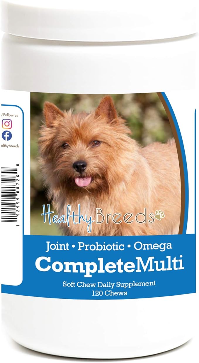 Healthy Breeds Norwich Terrier All in One Multivitamin Soft Chew 120 Count