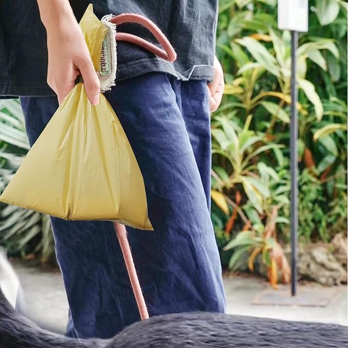 A&H ZIER Poop Bags Holder with Portable Colorful Lanyard, Soft-touch Dog Poop Bags Dispenser Dog Waste Bags, Compatible with any Dog Walking Accessories