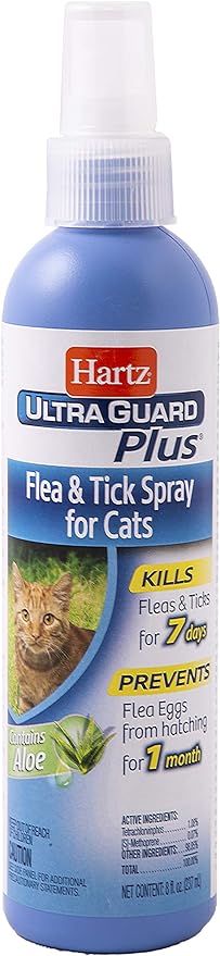 Hartz UltraGuard Plus Cat Flea & Tick Spray, 8 oz
