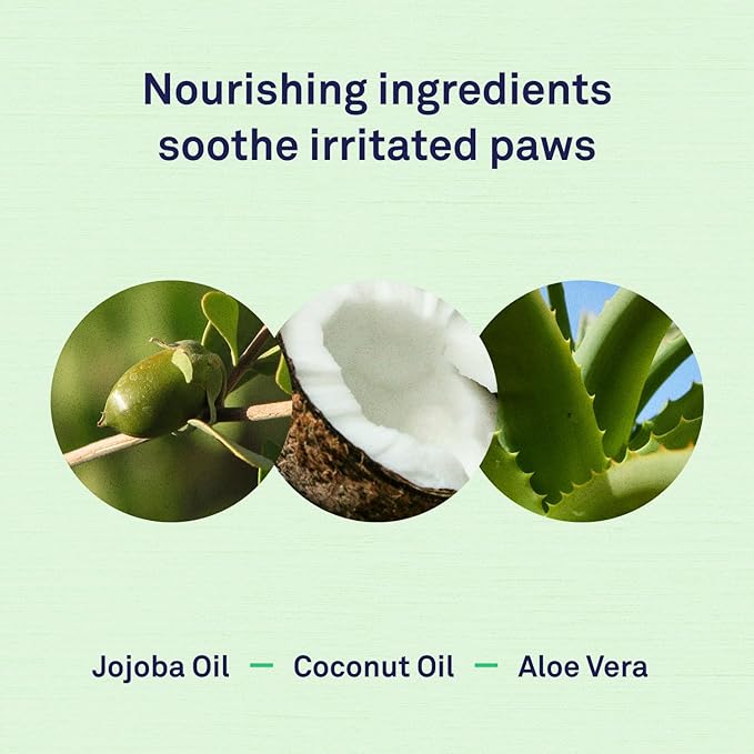 Petpost | Paw Wipes for Dogs - Nourishing, Revitalizing Dog Paw Cleaner with Coconut Oil, Jojoba Oil, and Aloe - Ultra Soft Cotton Pads - Cherry Blossom Scent 70 ct.