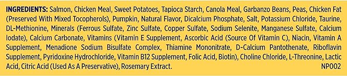 Nature′s Recipe Grain Free Salmon, Sweet Potato & Pumpkin Recipe Dry Dog Food, 34 lb. Bag