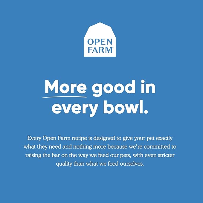 Open Farm Catch-of-The-Season Whitefish & Ancient Grains Dry Dog Food, Wild-Caught Whitefish Recipe with Wholesome Grains and No Artificial Flavors or Preservatives, 11 lbs