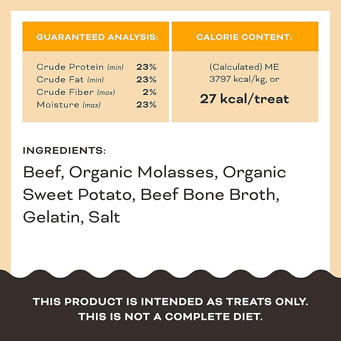Primal Beef Jerky Dog Treats Made with Beef Bone Broth for Dogs, FriendChips Matter Chewy Dog Treat, 4 oz