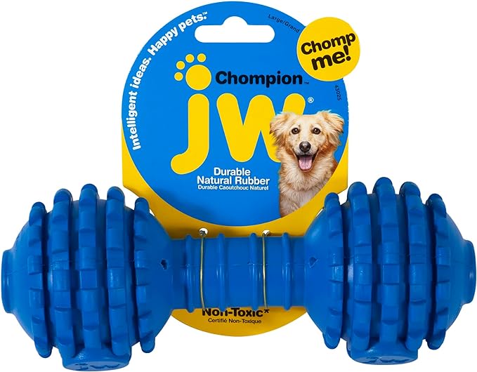 JW Pet Chompion Heavyweight Dog Chew Toy for Large Breeds, Assorted Colors