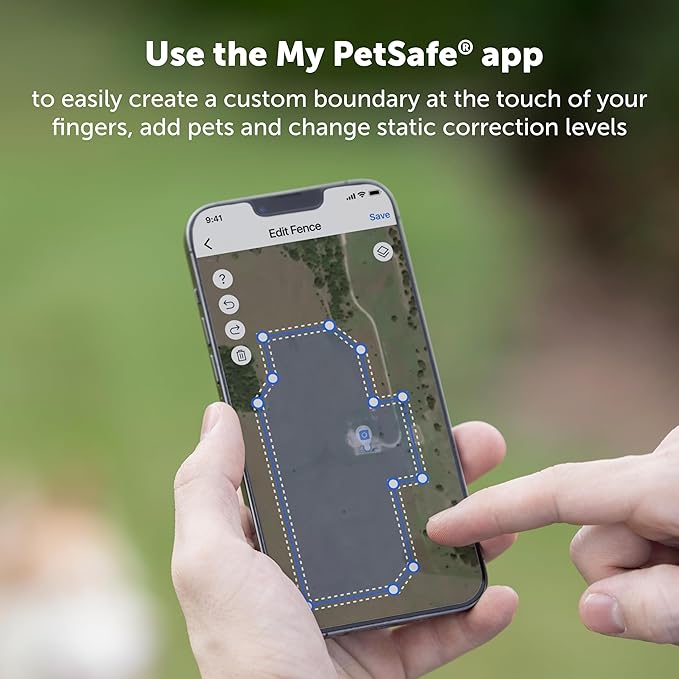 PetSafe Guardian GPS Connected Customizable Fence for 2 Dogs - World's Most Reliable GPS Fence Technology, Subscription-Free GPS Dog Fence, Create Your Own Boundary - Includes 2 Collars