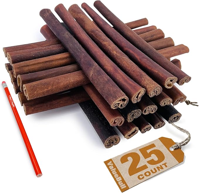 ValueBull Collagen Sticks, Beef Dog Chews, Jumbo 12 Inch, 25 Count - Natural & Safe, Single Ingredient, Rawhide-Free, Long Lasting, Healthy for Hips, Joints, Skin & Coat