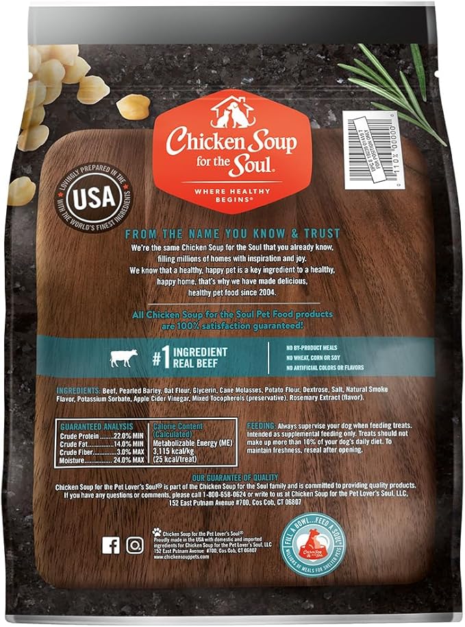Chicken Soup for the Soul Pet Food Savory Sticks Dog Treats, Beef, 32 Ounce Bag | Soy, Corn & Wheat Free, No Artificial Flavors or Preservatives