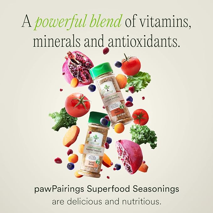 pawTree Healthy Food Toppers for Dogs & Cats - Appetite Booster with Freeze-Dried Proteins. Delicious Pet Food Seasonings and Flavor Enhancer for Picky Eaters & Appetite Stimulation (Salmon)