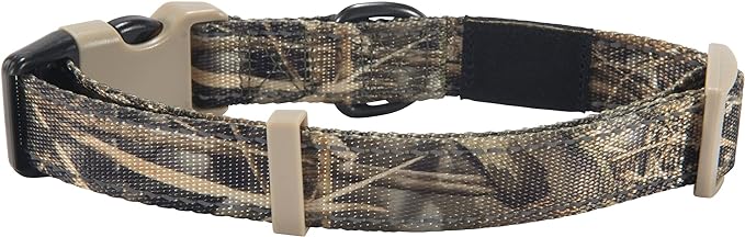 Browning Classic Preformance Webbing Pet Collar, Fully Adjustable, Available in Solid Colors and Camo Patterns, Realtree MAX-7, Medium