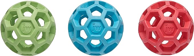 JW Pet Company Mini Hol-ee Roller Dog Toy, Colors Vary - Pack of 3, Small