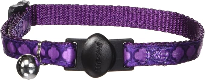 Petmate 11407 Cat Pet Collar, 3/8 by 8 to 12-Inch, Arabesque Purple
