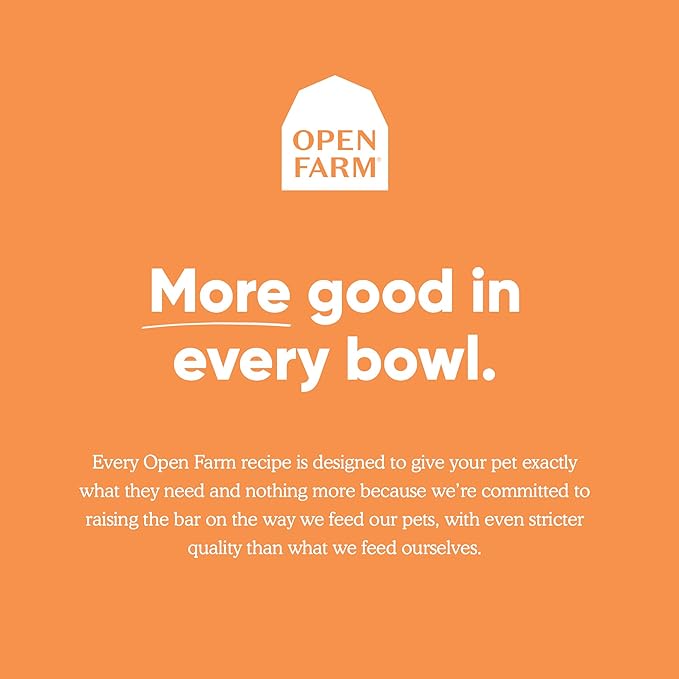 Open Farm Ancient Grains Dry Dog Food, Humanely Raised Meat, Wholesome Grains, No Artificial Flavors or Preservatives (Farmer's Table Pork Ancient Grain, 11 Pound Pack of 1)