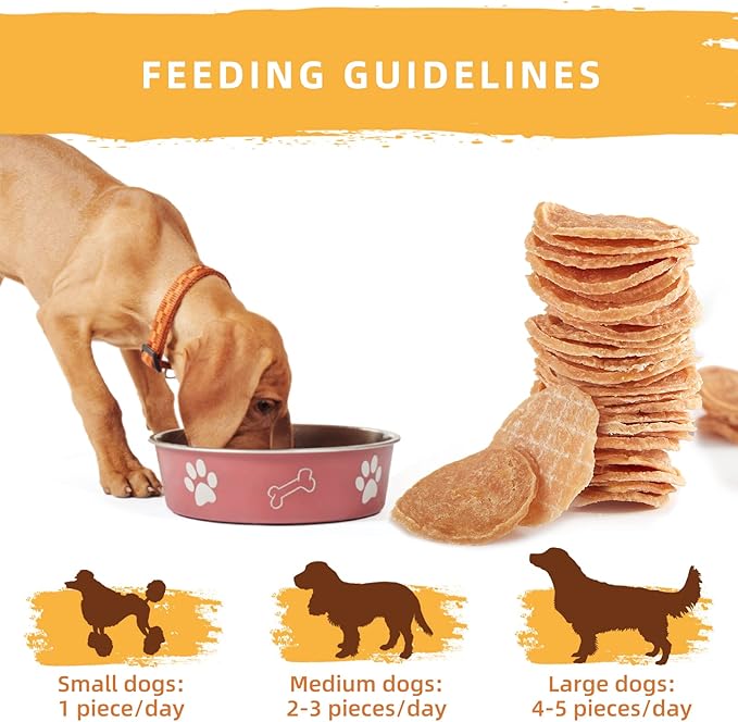 Jungle Calling Dog Treats, Chicken Chips Dog Treats, All Natural Chicken Chips for Dogs, Crunchy Chicken Jerky Dog Training Treats, Single Ingredient Dog Treats for Small, Medium & Large Dogs, 6 oz
