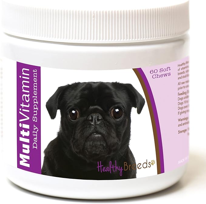 Healthy Breeds Pug Multi-Vitamin Soft Chews 60 Count