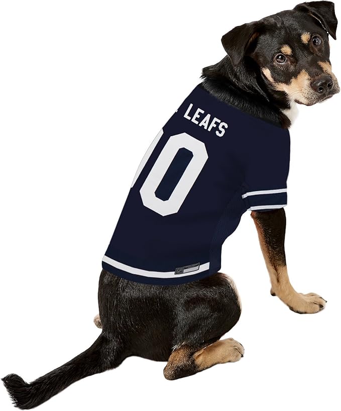 Pets First NHL Toronto Maple Leafs Jersey for Dogs & Cats, Small. - Let Your Pet be a Real NHL Fan!