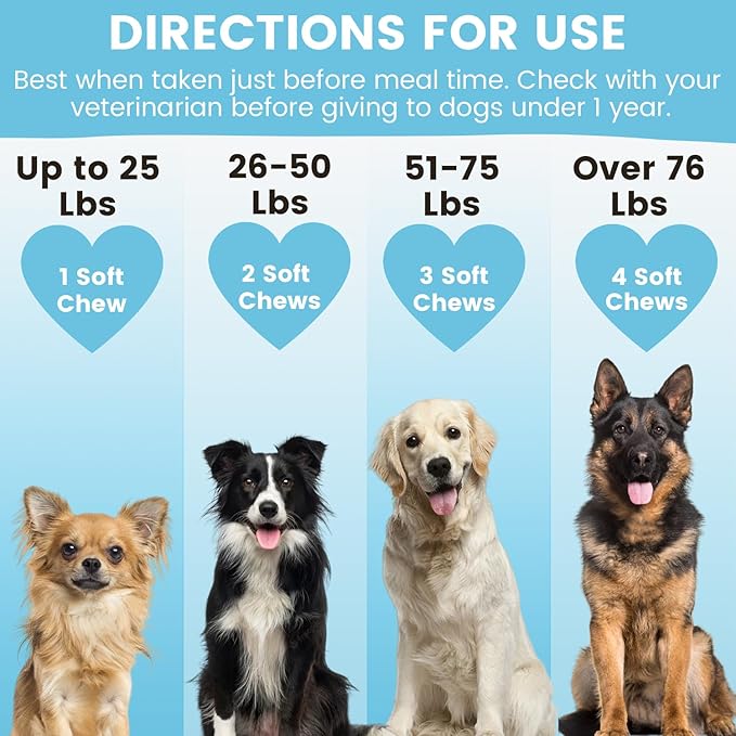 Multiple Omega 3 Chews for Dogs | Wild Alaskan Salmon Fish Oil Supplements with Collagen, MSM, Krill, EPA, DHA, | Essentials for Itching Skin Allergy, Joints, Coat Shedding Support