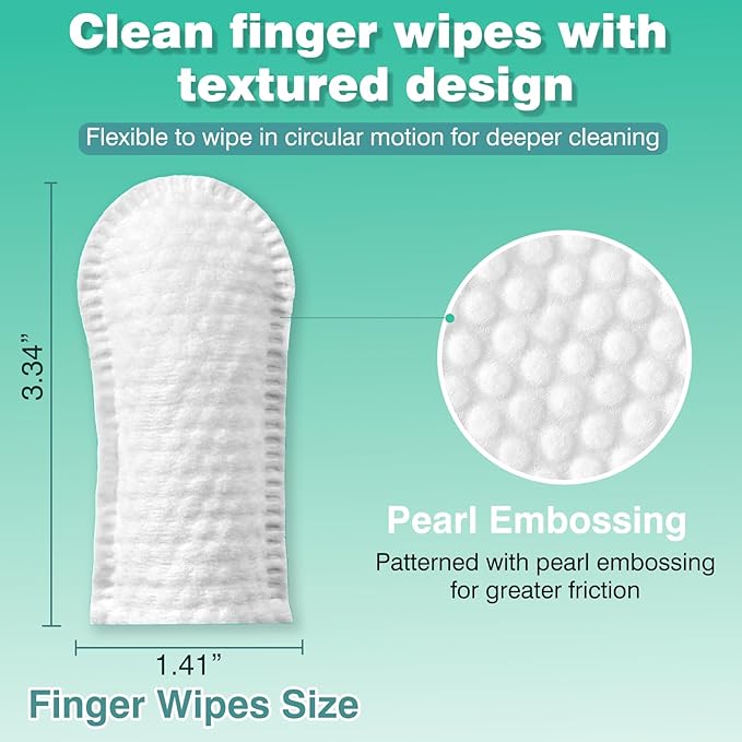 Dog Teeth Cleaning Wipes, Pre-Soaked Pet Tooth Finger Wipes 60pcs, Soothing Cleaning Pet Teeth, Reducing Tartar and Plaque, Freshening Breath, Maintaining Your Dog's Oral Health