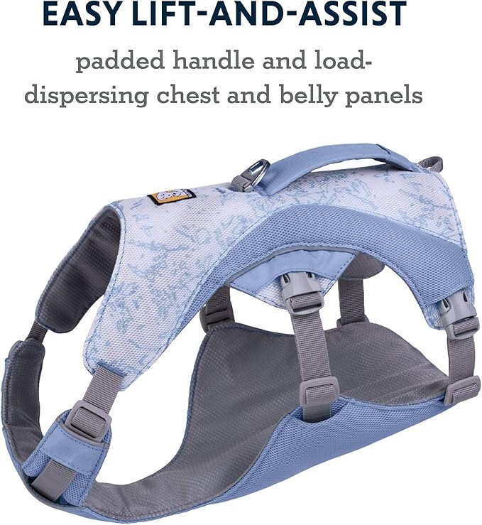 Ruffwear, Swamp Cooler Dog Harness, Lightweight with Evaporative Cooling for Hot Weather, Heliotrope Purple, XX-Small