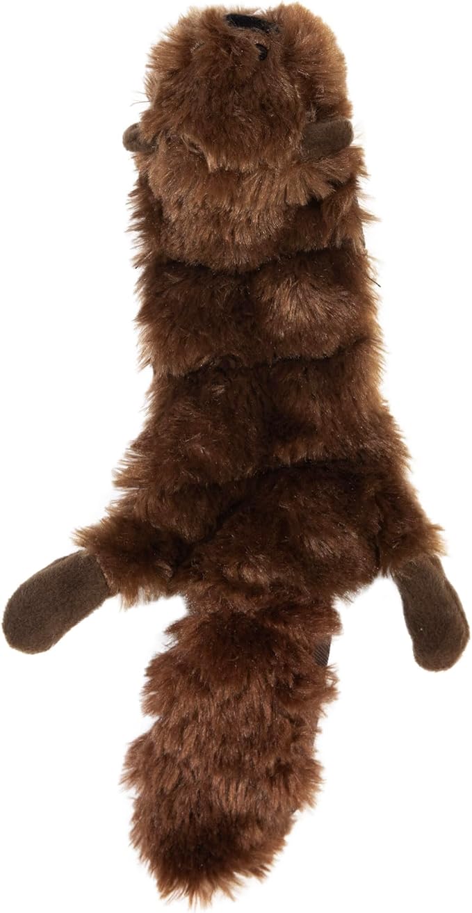 Hyper Pet Critter Skinz Beaver Super Squeaker Plush Dog Toy, Large