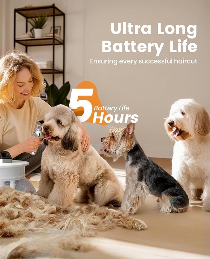 oneisall Dog Grooming Clippers for Thick Heavy Coats,2 Speed Cordless Hair Trimmers with Metal Blade Grooming Kit for Pets Dogs Cats Animals