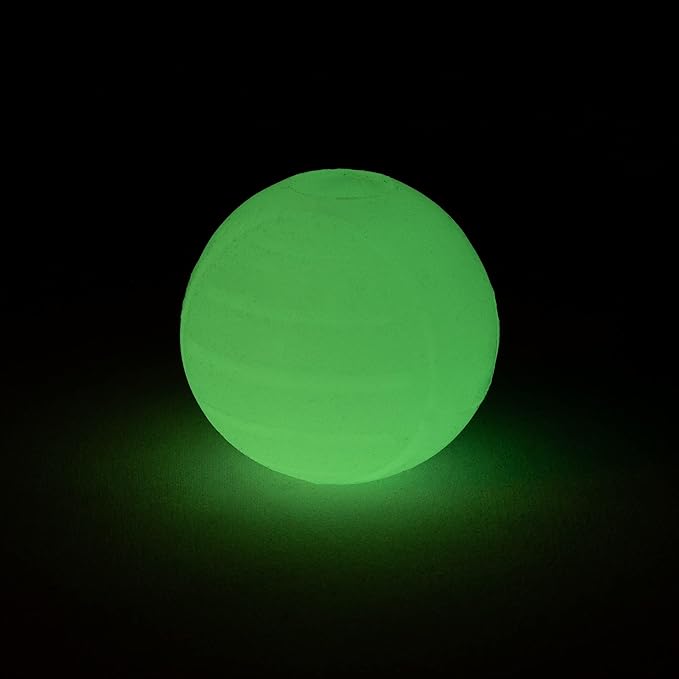 Amazon Basics Glow Toy Dog Balls, 2.5-Inch, 3-Pack, Beige