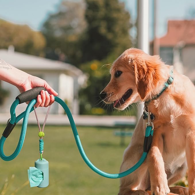 A&H ZIER Poop Bags Holder with Portable Colorful Lanyard, Soft-touch Dog Poop Bags Dispenser Dog Waste Bags, Compatible with any Dog Walking Accessories
