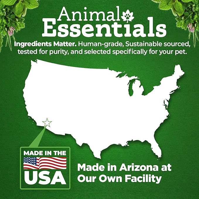 Animal Essentials Heart Health Cardio Support for Dogs and Cats, 1 fl oz - Made in USA Organic Hawthorn Berries Alcohol Free