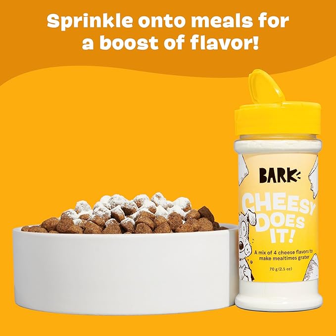 Barkbox – Cheesy Does It! – Dry Dog Food Toppers with High Protein, Limited Ingredients – Meal Flavor Enhancer for Large & Small Breeds – 4.6 Oz