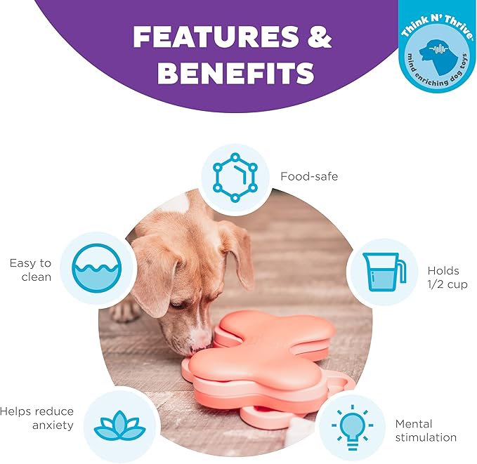 Nina Ottosson by Outward Hound Puppy Tornado Treat Puzzle Enrichment Toy for Puppies, Level 2 Intermediate, Pink
