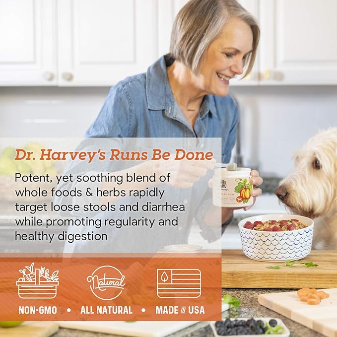 Dr. Harvey's Runs Be Done Anti-Diarrheal Digestive Tract Supplement for Dogs (7 Ounces)