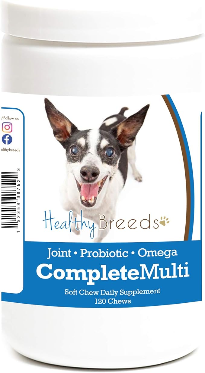 Healthy Breeds Rat Terrier All in One Multivitamin Soft Chew 120 Count