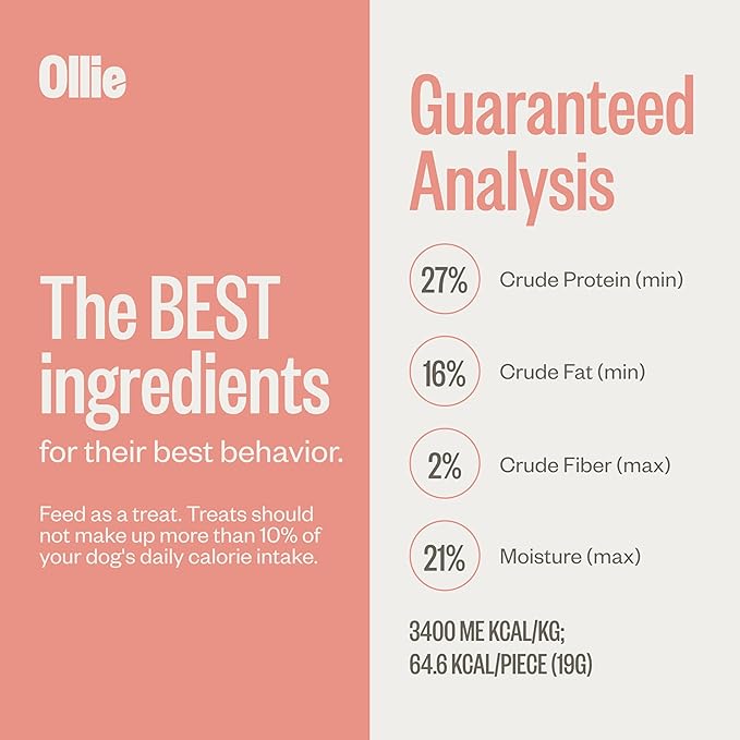 Ollie Beef and Sweet Potato Jerky Recipe Dog Treats - Dog Jerky Treats All Natural - Healthy Dog Treats - Beef Jerky for Dogs - Real Meat Dog Treats 5 Oz.