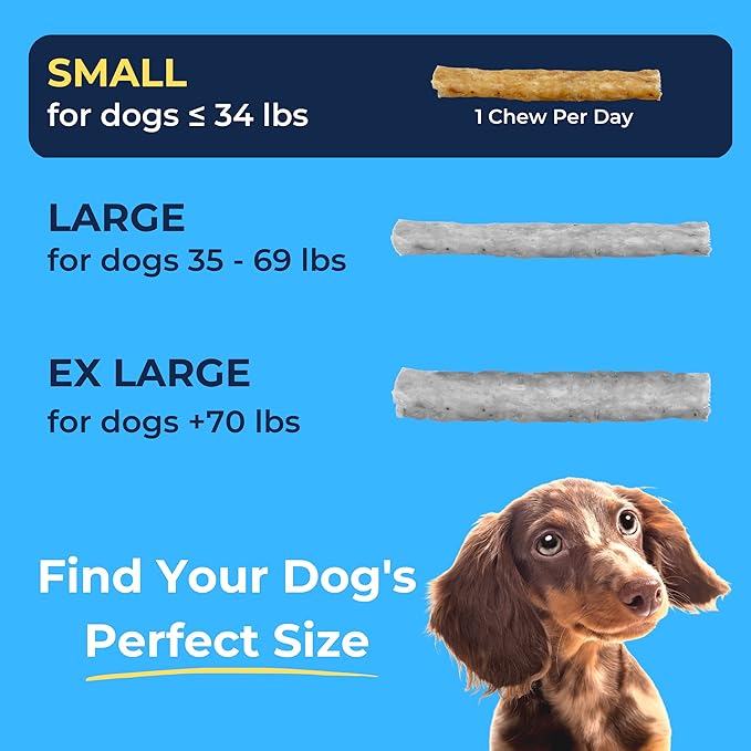 Soft Rawhide Chews | Safe Dental Treats for Small Dogs | Vet VOHC Approved | Daily Bone Cleans Teeth & Gums Fresh Breath Oral Health Support | USA Made | (Small Dogs / 12 Count)