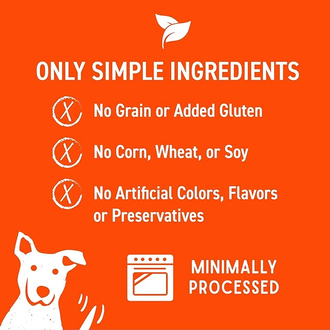 Cloud Star Wag More Bark Less Grain Free Mini Biscuits, Bite Sized Crunchy Dog Treats, 7oz Bag, Peanut Butter & Apples, 7 oz.