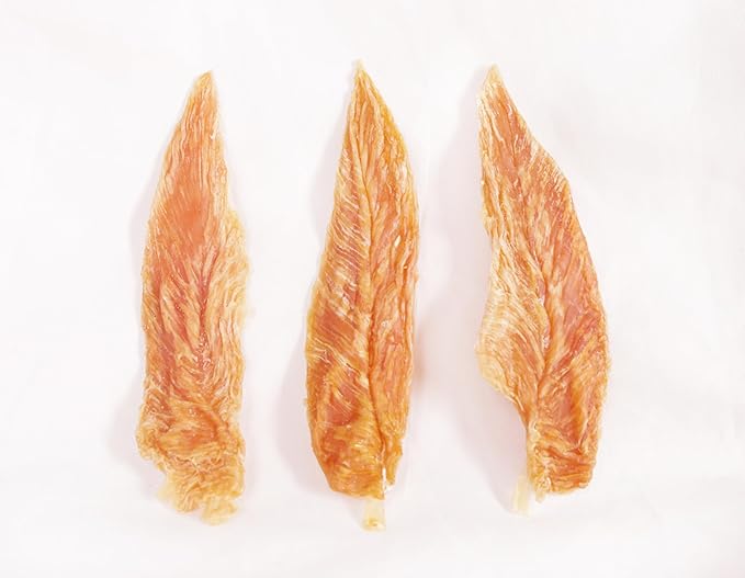 Dog Treats Chicken Jerky for Dogs, Grain Free Snacks Natural Ingredients Long-Lasting Dog Chews Chicken Breast Tenders 8oz