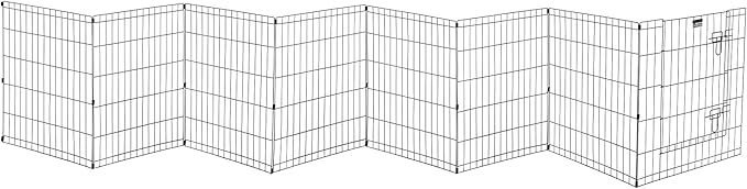 Pet Trex 24" Exercise Playpen for Dogs Eight 24" x 30" High Panels with Gate