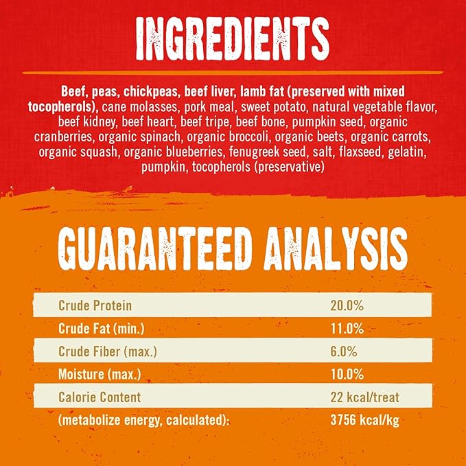Stella & Chewy's Freeze-Dried Raw Coated Dog Biscuits – Grass-Fed Beef Recipe – Protein Rich, Grain Free Dog & Puppy Treat – Great Snack for Training & Rewarding – 9 oz Bag