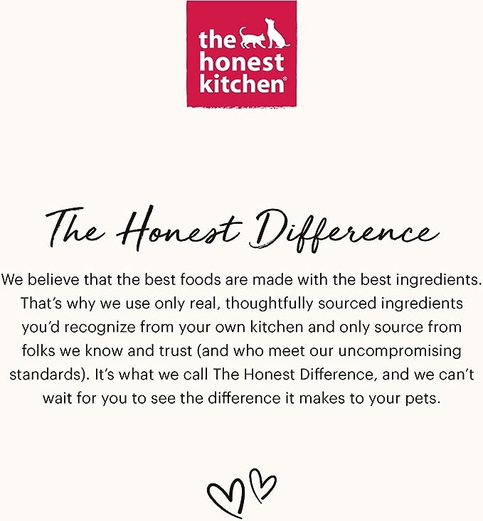 The Honest Kitchen Human Grade Dehydrated Grain Free Dog Food – Complete Meal or Dog Food Topper – Beef 2 lb (makes 8 lbs)