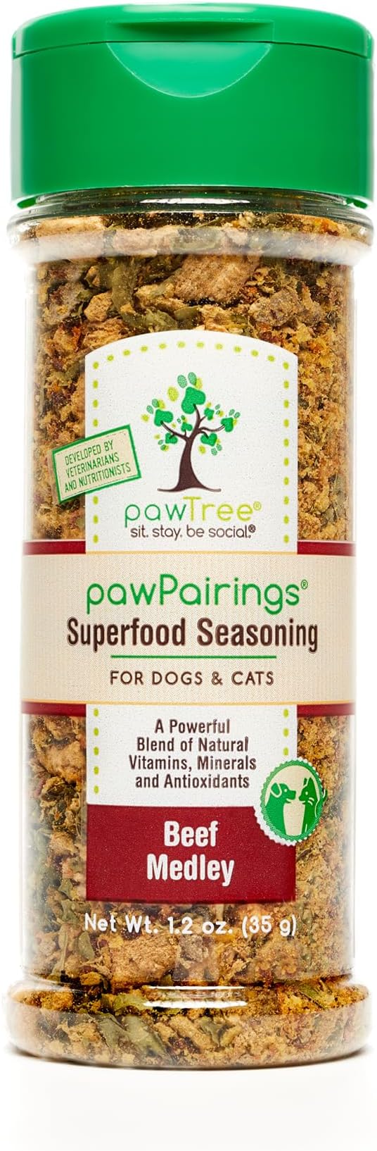 pawTree Healthy Food Toppers for Dogs & Cats - Appetite Booster with Freeze-Dried Proteins. Delicious Pet Food Seasonings and Flavor Enhancer for Picky Eaters & Appetite Stimulation (Beef)
