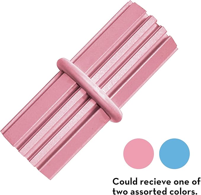 KONG Puppy Teething Stick - Soft Teething Stick for Growing Puppies - Teeth Cleaning Dog Toy - Chew Toy for Puppies with Ridges - Natural Rubber Toy Perfect for Snacks & Treats - for Medium Puppies