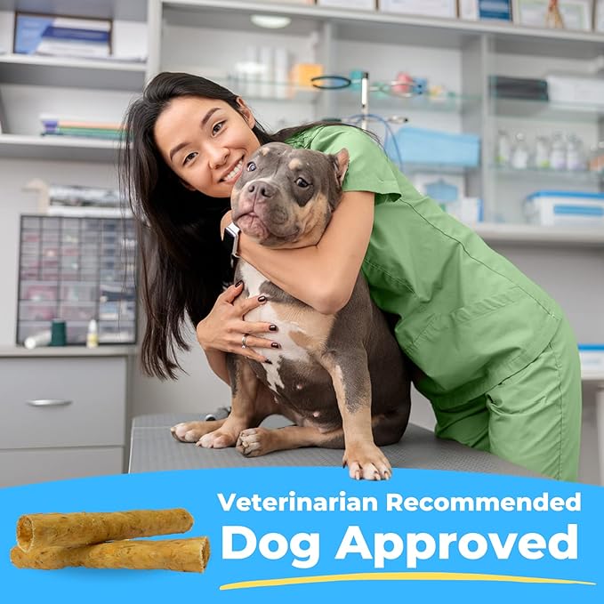 Soft Rawhide Chews | Safe Dental Treats for Large Dogs | Vet VOHC Approved | Daily Bone Cleans Teeth & Gums Fresh Breath Oral Health Support | USA Made | (XL Dogs / 12 Count)