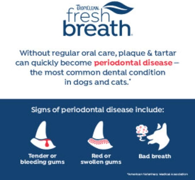 Fresh Breath Certified Wellness Collection Vet Recommended Peanut Butter Oral Care Clean Teeth Gel for Dogs, 4oz - Removes Plaque & Tartar - Cleans Teeth - Dog Dental Care - No Brushing Required